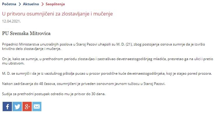 Serbia-avmp/U-pritvoru-osumnjiceni-za-zlostavlanje-i-mucenje