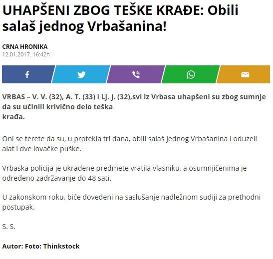 Serbia-avmp/UHAPSENI-ZBOG-TESKE-KRADE_-Obili-salas-jednog-Vrbasanina