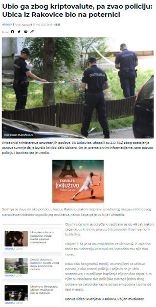 Serbia-avmp/Ubio-ga-zbog-kriptovalute-pa-zvao-policiju_-Ubica-iz-Rakovice-bio-na-poternici