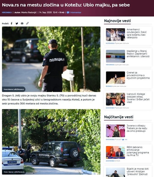 Serbia-avmp/Ubio-majku-pa-sebe