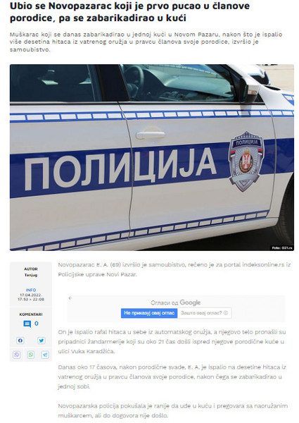 Serbia-avmp/Ubio-se-Novopazarac-koji-je-prvo-pucao-u-clanove-porodice-pa-se-zabarikadirao-