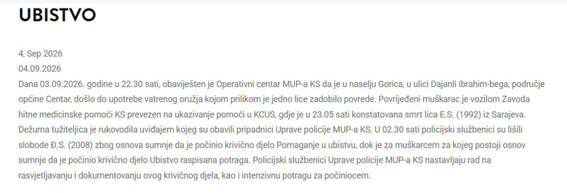 Serbia-avmp/Ubistvo