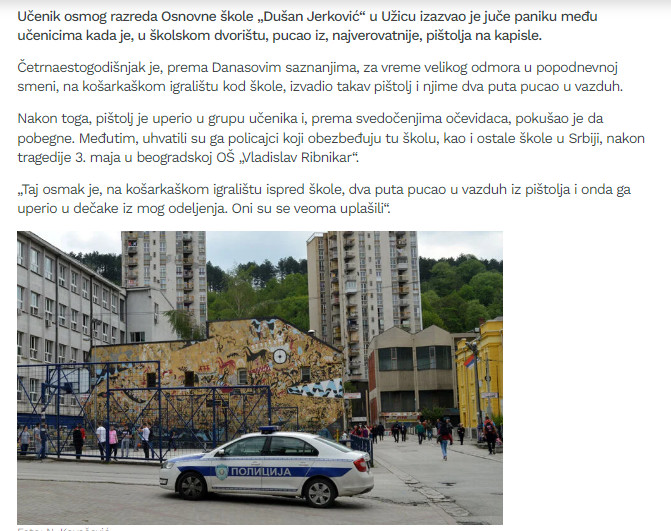 Serbia-avmp/Ucenik-uzicke-skole-pistoljem-izazvao-paniku-medu-dacima-u-skolskom-dvoristu-_1