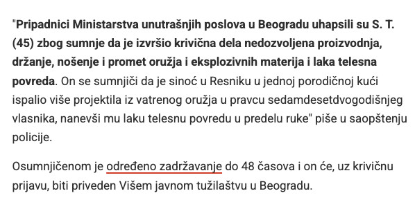 Serbia-avmp/Uhapsen-Slavoljub-Trajkovic-Trajko_-Upao-u-kucu-u-Resniku-i-napao-poznanika---_2