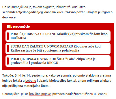 Serbia-avmp/Uhapsen-mladic-24-iz-Bojnika_-Izazvao-pozar-u-kuci-muskarca-71-pa-bacio-Moloto_1