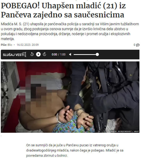 Serbia-avmp/Uhapsen-mladic-iz-Panceva-koji-je-pucao-na-drugog-mladica1