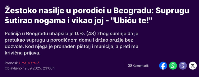 Serbia-avmp/Uhapsen-muskarac-u-Beogradu-zbog-nasilja-u-porodici-i-ilegalnog-oruzja-_-Mondo