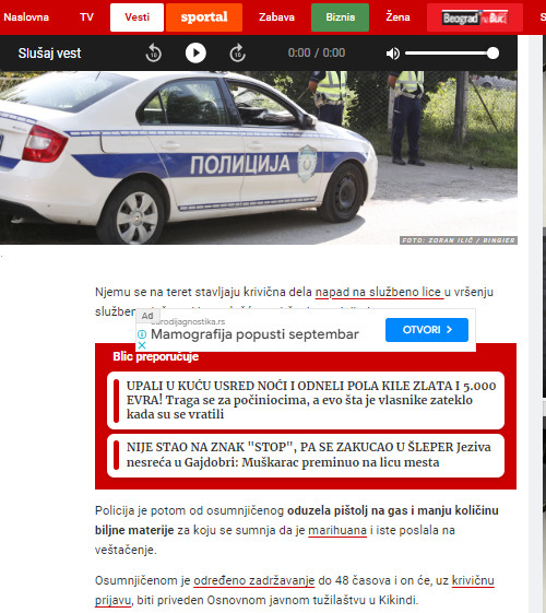 Serbia-avmp/Uhapsen-nasilnik-iz-Kikinde-koji-je-pretio-ekipi-Hitne-pomoci-koji-su-pomagal1
