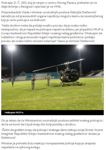 Serbia-avmp/Uhapsen-osumnjiceni-za-ranjavanje-policajca-u-Novom-Pazaru_2
