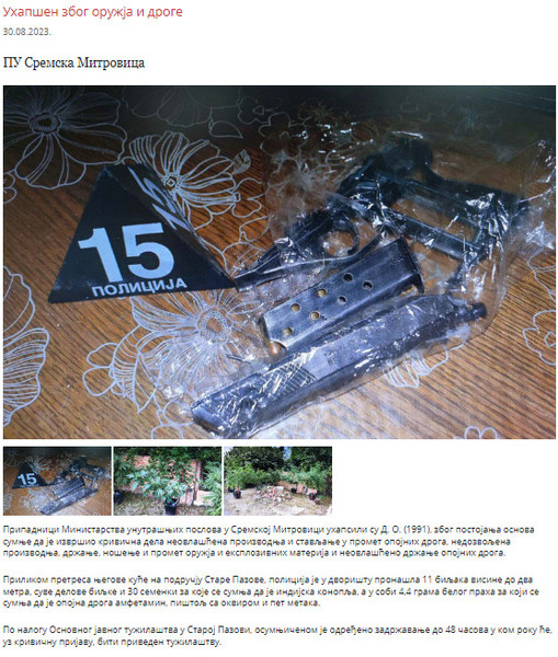 Serbia-avmp/Uhapsen-zbog-droge-i-oruzja_7