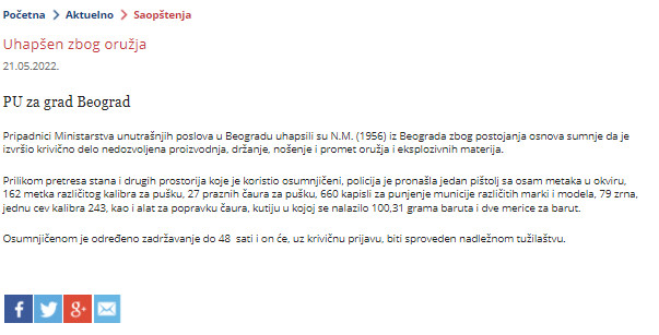 Serbia-avmp/Uhapsen-zbog-oruzja_7
