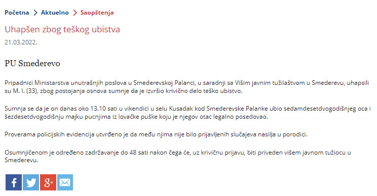 Serbia-avmp/Uhapsen-zbog-teskog-ubistva