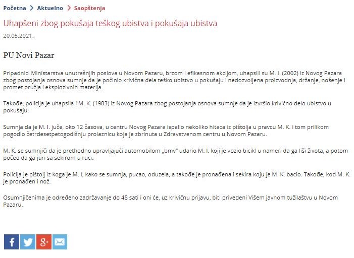 Serbia-avmp/Uhapseni-zbog-pokusaja-teskog-ubistva-i-pokusaja-ubistva