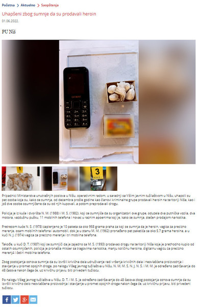 Serbia-avmp/Uhapseni-zbog-sumnje-da-su-prodavali-heroin
