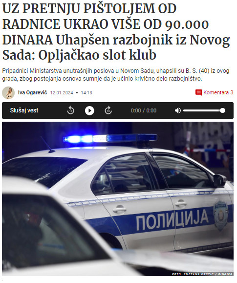 Serbia-avmp/Uz-pretnju-pistoljem-od-radnice-ukrao-vise-od-90.000-dinara_-Uhapsen-razbojni