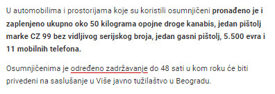 Serbia-avmp/Velika-akcija-hapsenja-u-Beogradu_-Zaplenjeno-50-kilograma-droge-novac-dva-pi_1