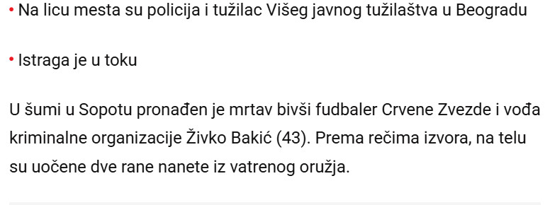 Serbia-avmp/Voda-narko-klana-Zivko-Bakic-pronaden-mrtav-u-Sopotu_-Sumnja-se-na-ubistvo---Blic_1