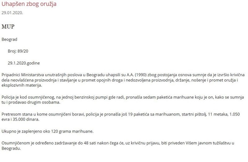 Serbia-avmp/Weapons-seized-in-Belgrade