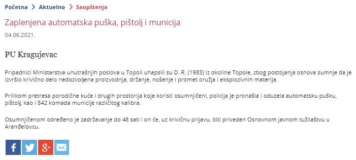 Serbia-avmp/Zaplenjena-automatska-puska-pistol-i-municija