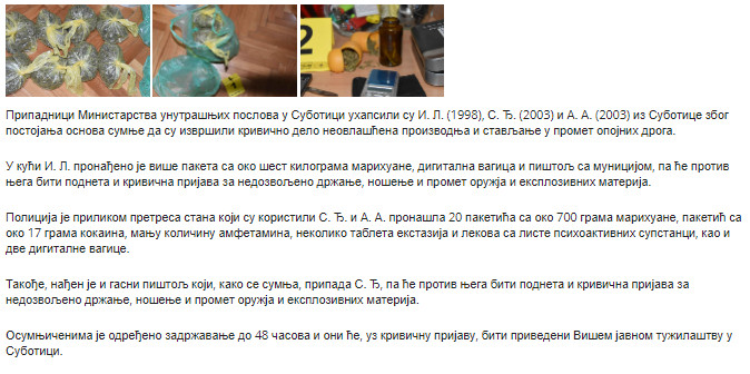 Serbia-avmp/Zaplenjeni-narkotici-uhapseni-osumnjiceni1