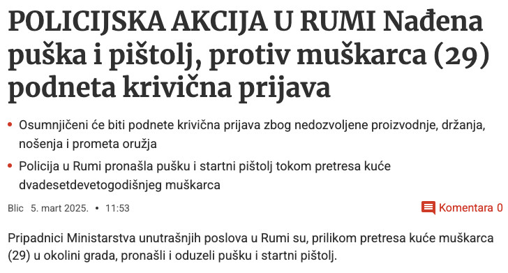Serbia-avmp/Zaplenjeno-oruzje-u-Rumi-podneta-krivicna-prijava-protiv-muskarca-29---Blic1