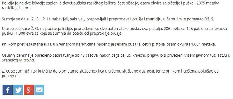 Serbia-avmp/Zaplenjeno-oruzje-uhapseni-osumnjiceni_2