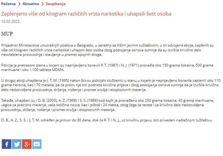 Serbia-avmp/Zaplenjeno-vise-od-kilogram-razlicitih-vrsta-narkotika-i-uhapsili-sest-osoba_1