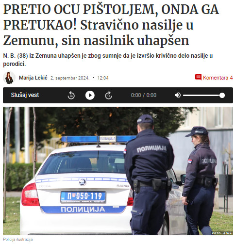 Serbia-avmp/Zemun_-Uhapsen-muskarac-38-zbog-nasilja-u-porodici-nad-ocem-62---Blic