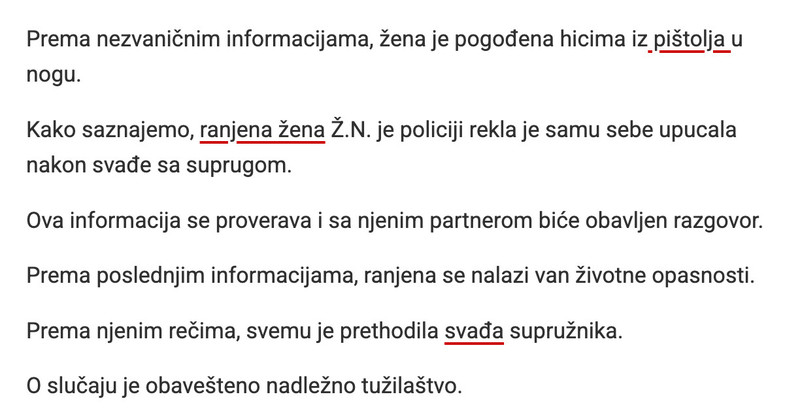 Serbia-avmp/Zena-dovezena-u-Urgentni-centar-sa-ranom-od-metka-u-nozi_-Policiji-otkrila-str_1