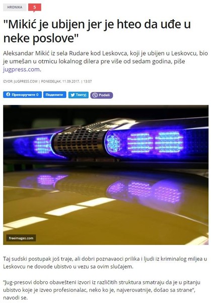 Serbia-avmp/_Mikic-je-ubijen-jer-je-hteo-da-ude-u-neke-poslove