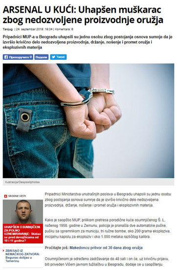 Serbia-avmp/www.novosti.rs_vesti_naslovna_hronika_aktuelno.291.html-ARSENAL-U-KUCI-Uhapsen